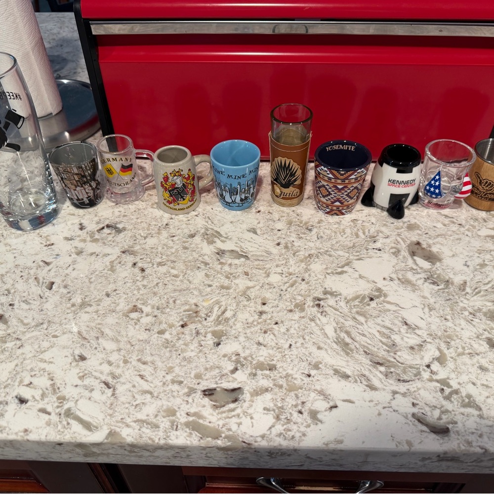 Assorted Shot Glass Collection
